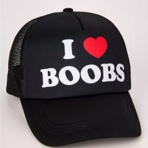 Black Trucker Hat with Bold Statement